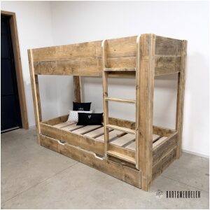 Stapelbed Lucas van steigerhout