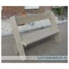Steigerhouten bank Sofie met rugleuning