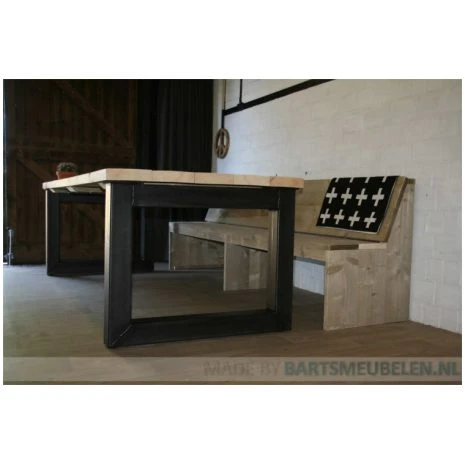 Steigerhouten bank Thijs - houten eettafelbank