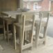 Steigerhouten barkruk Frans 1.2