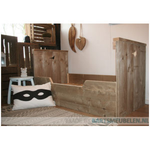 Steigerhouten bed Joey