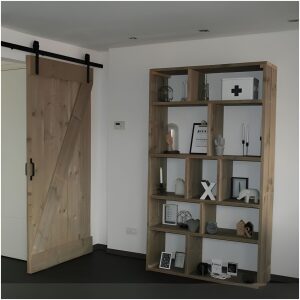 Steigerhouten schuifdeur