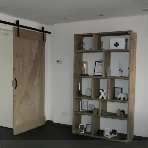 Steigerhouten schuifdeur