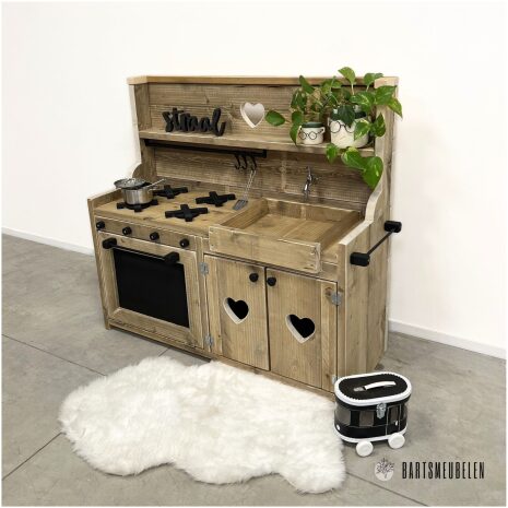 Steigerhouten speelkeuken 14