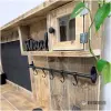Steigerhouten speelmeubel met keukentje en praktische opbergruimte Steigerhouten speelmeubel met keukentje en praktische opbergruimte
