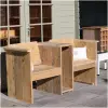 Tete a tete tuinbank steigerhout