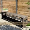 Tuinbankje Anouk in old look steigerhout met black wash Tuinbankje Anouk in old look steigerhout met black wash