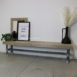 bank sam steigerhout met steigerbuis