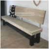 eetkamerbank met rug Sjors steigerhout