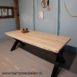 eikenhouten boomblad tafel.11