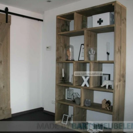 open vakkenkast sabine steigerhout