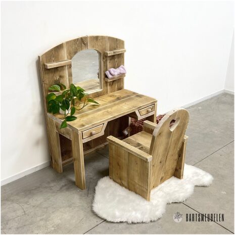 peuter kaptafel van steigerhout