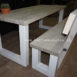 steigerhouten bank Sharon met rugleuning 1.5