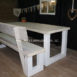 steigerhouten bank Sharon met rugleuning 1.6