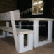 steigerhouten bank Sharon met rugleuning 1.7