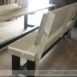 steigerhouten bank Sjors met rugleuning 1.2