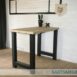 steigerhouten bartafel met stalen onderstel 1.3