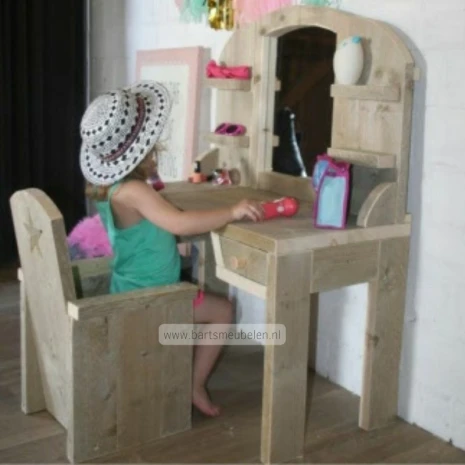 steigerhouten kaptafel peuter.2 - old-look steigerhout
