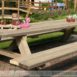 steigerhouten picknicktafel 1.5