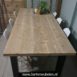 steigerhouten tafel met stalen U-onderstel.3