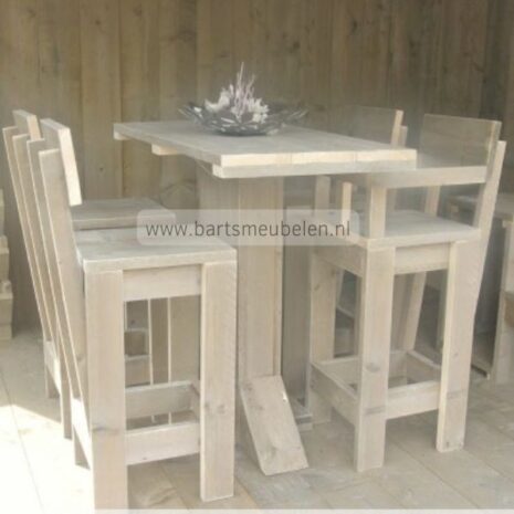 tuinset 4 personen frans steigerhout