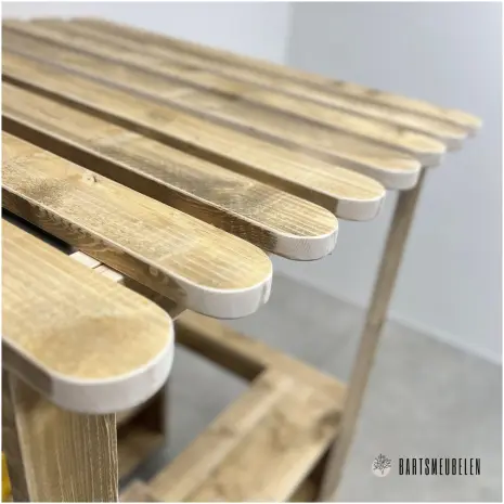 Steigerhouten kinderkraam XL met mooi afgewerkt dakje