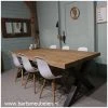 eettafel vintage eiken met v groef zelf samen te stellen eettafel vintage eiken met v-groef zelf samen te stellen