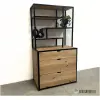 3 Kast eiken en staal claudia