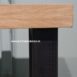 eikenhouten tafel met houten onderstel.6