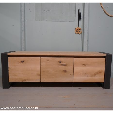 tv meubel eikenhout en staal bas (2) tv-meubel-eikenhout-en-staal-bas.2