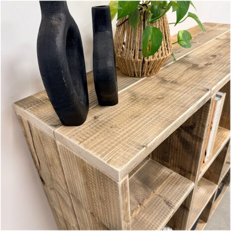 Steigerhouten vakkenkast 6 details