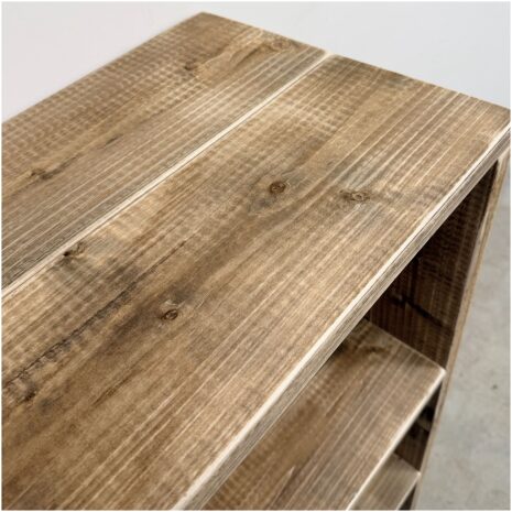 Steigerhouten vakkenkast 6 old look steigerhout