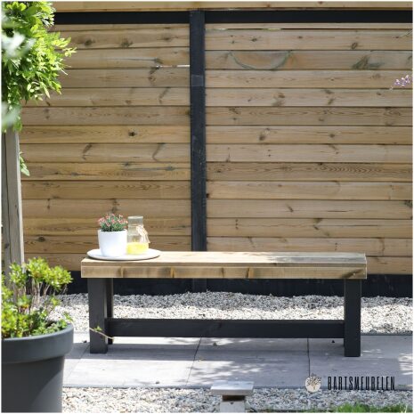 Tuinbankje Sjors zonder rugleuning