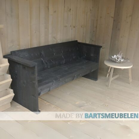 steigerhouten bank zwart jonas