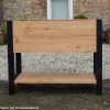 douglas bloembak 3 met zwart houten frame