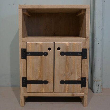 steigerhouten koffiekastje van old-look steigerhout