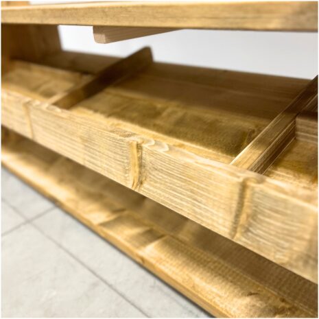 Steigerhouten kinderkraam 3 details vakken