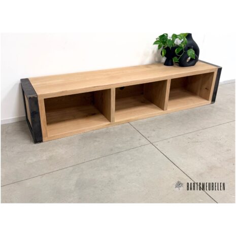 eiken en staal tv meubel Berend