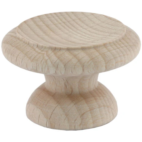 Paddenstoel-knop-motief-hout-40mm
