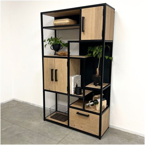 vakkenkast eiken staal Zev