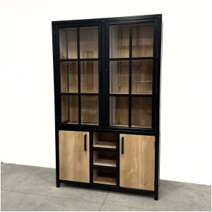 Vitrinekast industrieel Maya