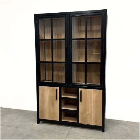 Vitrinekast industrieel Maya