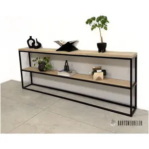 sidetable eiken en staal Jort