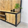 Tv meubel industrieel staal en steigerhout