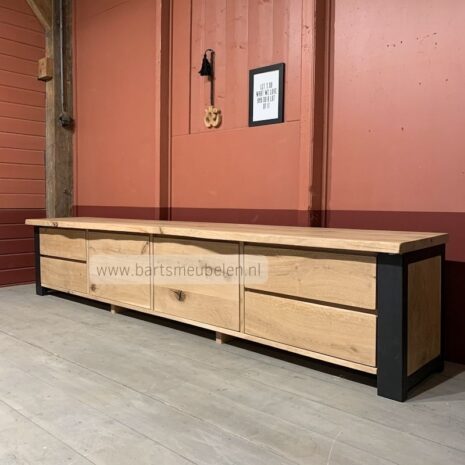 boomstam tv meubel dante met stalen frame