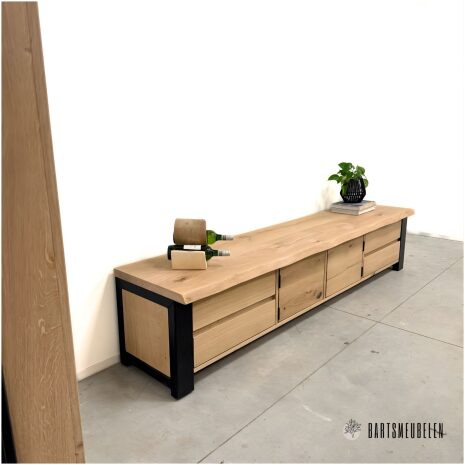 eiken boomstam tv meubel Dante