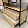 laden van vakken kast eiken stalen frame