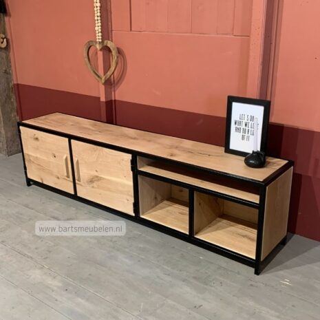 tv meubel kenji hout en staal