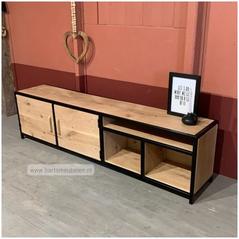 tv meubel Kenji.6 tv meubel kenji hout en staal