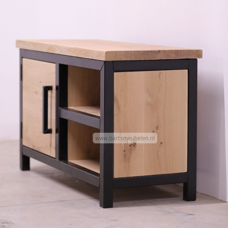 tv kast industrieel mavi met stalen frame